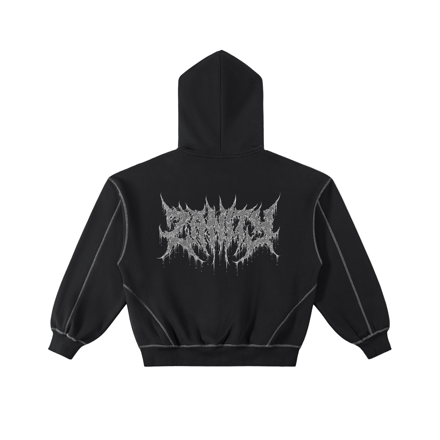 Oversewn Boxy Zip Hoodie
