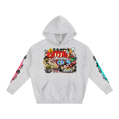 Planet zanity Wash Drop Shoulder Oversized Hoodie