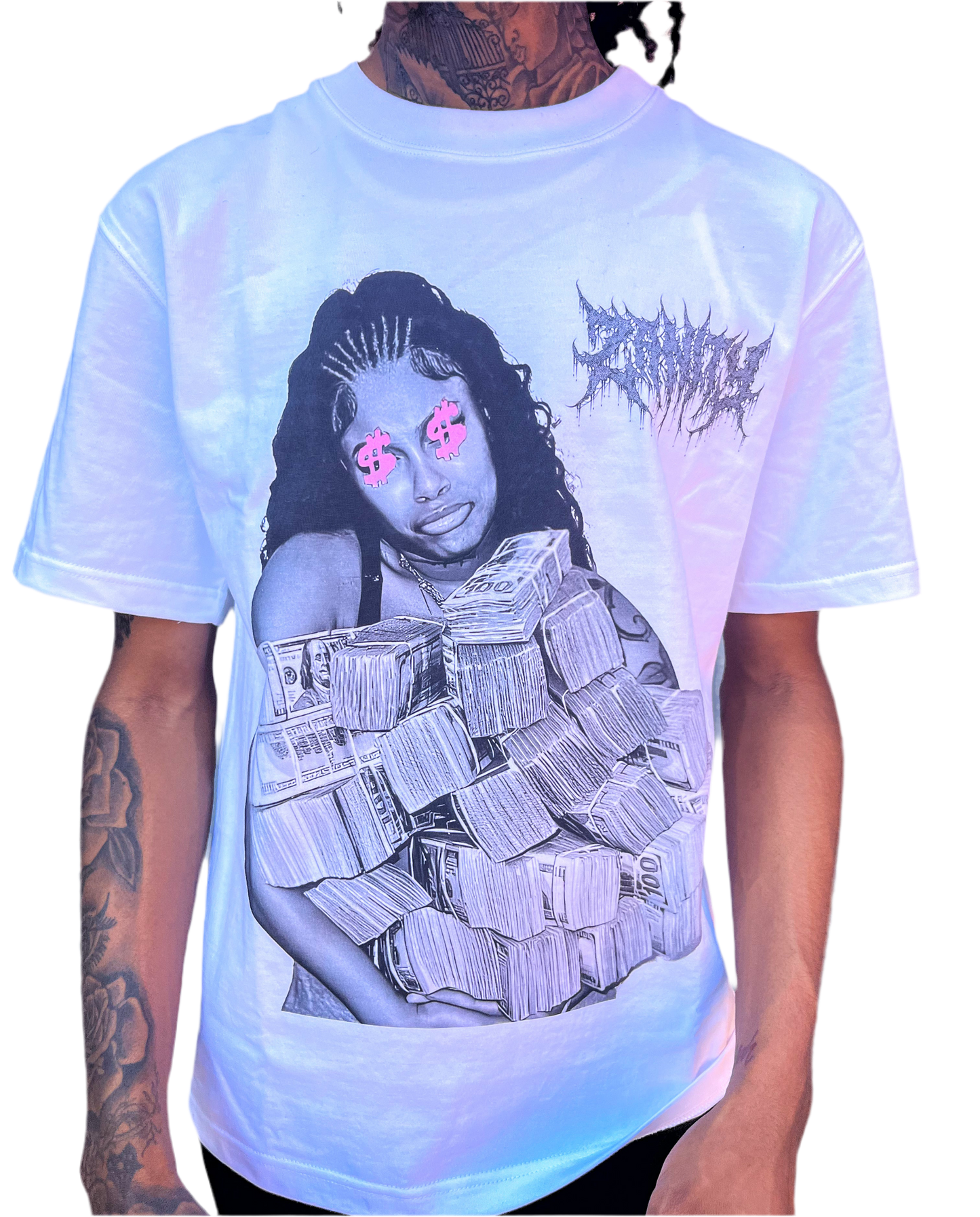 Love for money drop Shoulder T-Shirt