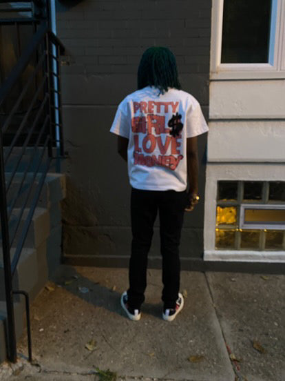 Love for money drop Shoulder T-Shirt