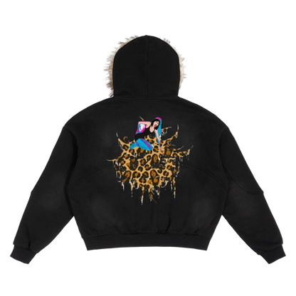 Raised in the Jungle Hoodie (Detachable Fur)