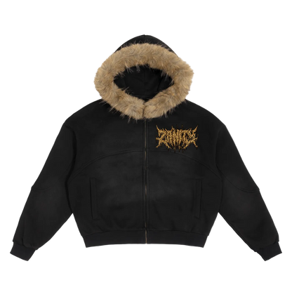 Raised in the Jungle Hoodie (Detachable Fur)